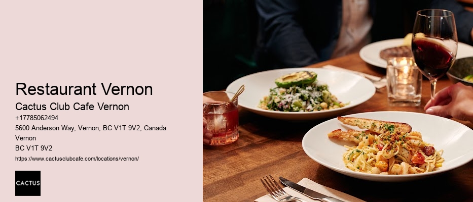 Vernon BC fine dining specials