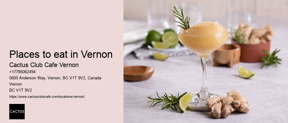 Vernon restaurant popularity insights