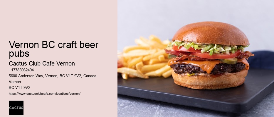 Happy hour deals and specials in Vernon BC