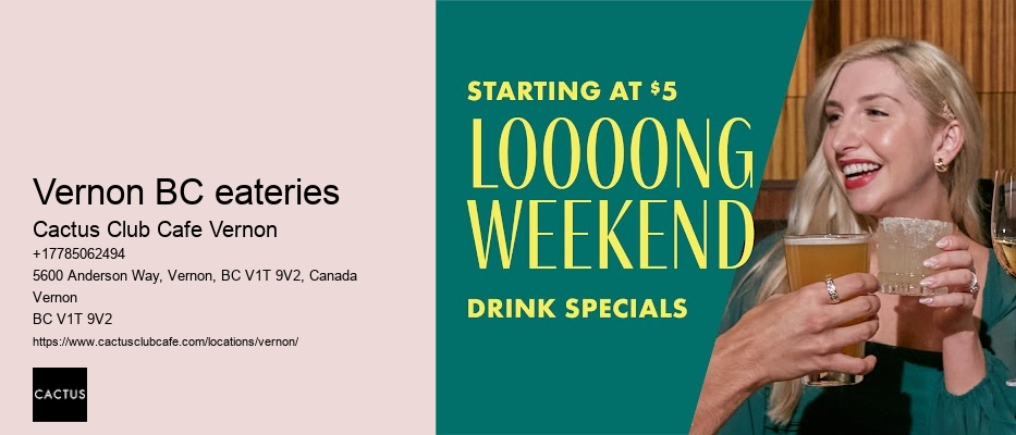 Vernon's must-visit happy hour destinations