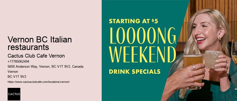 Vernon's top happy hour destinations