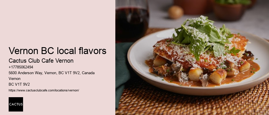 Farm-to-table restaurants in Vernon BC