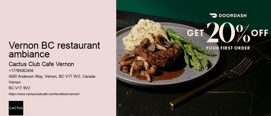 Vernon BC dinner choices