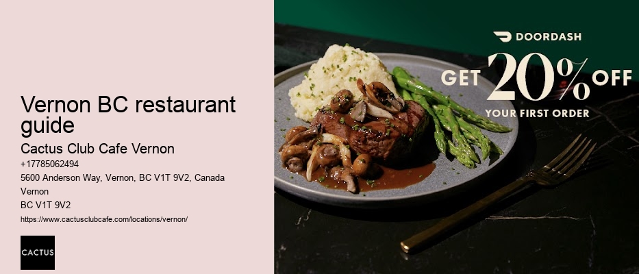 Vernon BC culinary offers