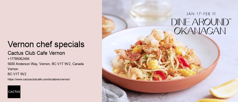 Affordable lunch menu in Vernon
