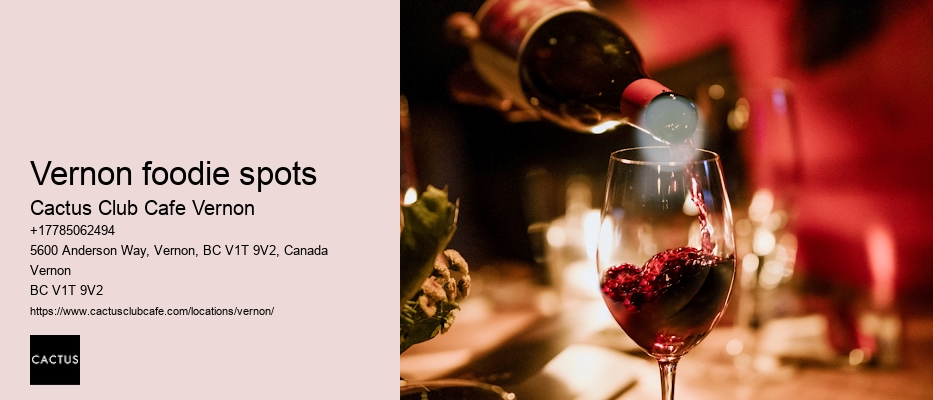 Happy hour specials at Cactus Club Cafe Vernon