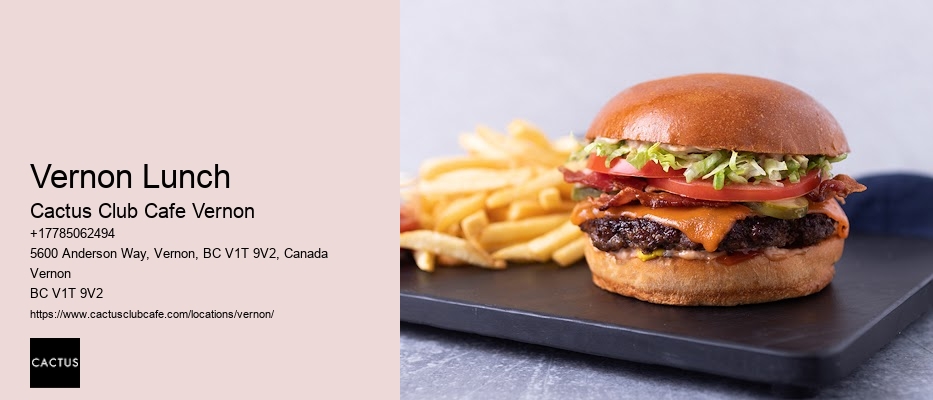 Vernon BC gluten-free dining