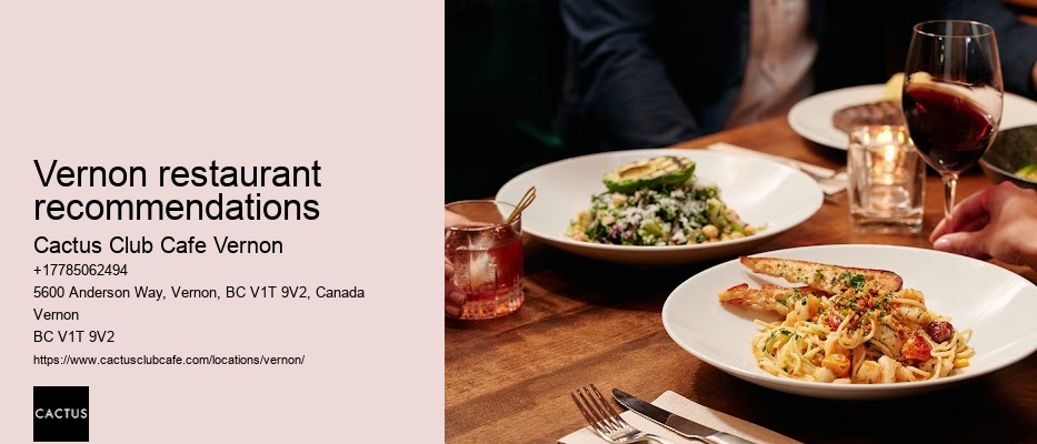 Vernon BC dining options